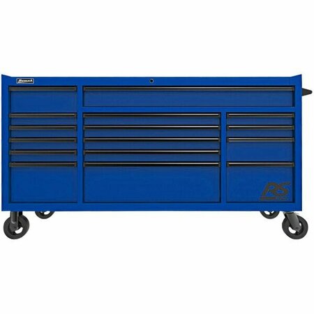 HOMAK RS Pro 72'' Blue 16-Drawer Roller Cabinet BL04072160 571BL04072160